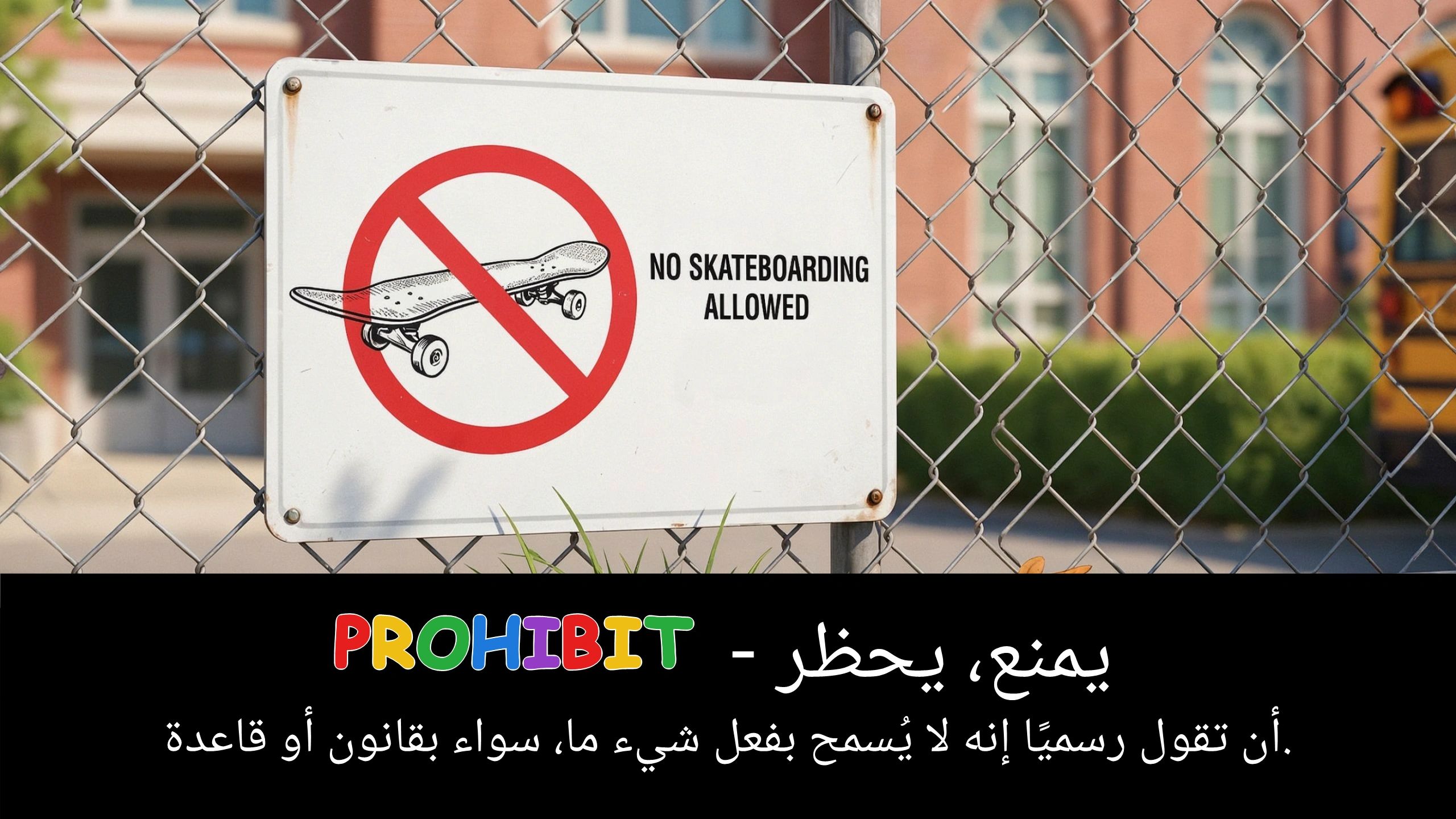 Arabic Illustration for prohibit